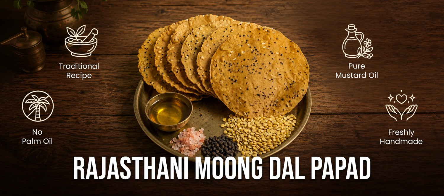 Rajasthani Moong Dal Papad
